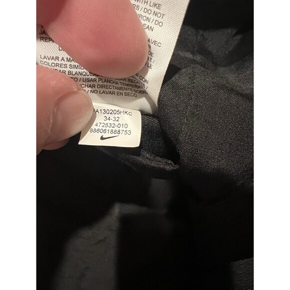 Nike Pants Men 34x32 Victory Golf Black Dri-Fit Standard Fit Stretch Performance - Picture 7 of 9